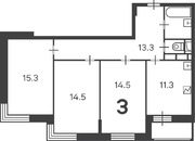 Москва, 3-х комнатная квартира, ул. Ангарская д.33А, 19088160 руб.