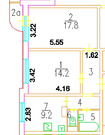 Москва, 2-х комнатная квартира, ул. Адмирала Лазарева д.30, 12100000 руб.