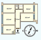Апрелевка, 3-х комнатная квартира, ул. Горького д.8, 6300000 руб.