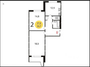 Москва, 2-х комнатная квартира, ул. 800-летия Москвы д.22к2, 14950000 руб.