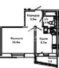 Красногорск, 1-но комнатная квартира, ул. Игоря Мерлушкина д.12, 3500000 руб.