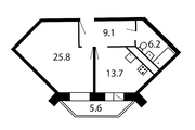 Котельники, 1-но комнатная квартира, Южный мкр. д.11, 4000000 руб.