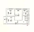 Москва, 3-х комнатная квартира, 2-я Новорублевская д.4, 12650000 руб.