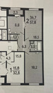 Москва, 2-х комнатная квартира, Лавриненко д.13 к3, 10600000 руб.