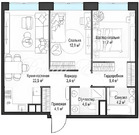 Москва, 2-х комнатная квартира, ул. Генерала Дорохова д.39, корп.1, 45500000 руб.