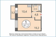 Поварово, 1-но комнатная квартира, 1-й микрорайон д.к1, 2150000 руб.