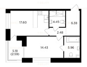 Москва, 1-но комнатная квартира, Симоновская наб. д.6, 25200000 руб.