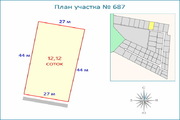 Участок у леса 12 сот, свет, вода, септик, рядом с Истринским вдхр., 1454390 руб.