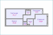 Ангелово, 2-х комнатная квартира, ул. Центральная д.37, 12240000 руб.