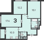 Москва, 3-х комнатная квартира, Малая Очаковская улица д.дом 7, 23146560 руб.