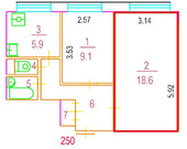 Москва, 1-но комнатная квартира, Нагатинская наб. д.12к3, 5022000 руб.