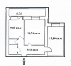 Дубна, 2-х комнатная квартира, ул. Вокзальная д.7 к1, 5500000 руб.