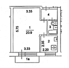 Москва, 1-но комнатная квартира, ул. Хуторская 2-я д.18 к1, 5500000 руб.