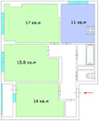 Одинцово, 3-х комнатная квартира, Рябиновая д.7к1, 12000000 руб.