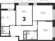 Москва, 3-х комнатная квартира, ул. Чоботовская д.2А, 21902040 руб.