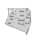 Видное, 1-но комнатная квартира, Зеленые аллеи б-р. д.2, 8800000 руб.