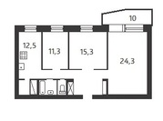 Москва, 3-х комнатная квартира, ул. Филевская М. д.48, 95000 руб.