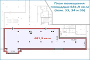 Помещение свободного назначения 681,9 кв.м в новом ТЦ, 6 км от МКАД, 47862000 руб.