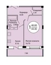 Лыткарино, 1-но комнатная квартира, ул. Колхозная д.6 к1, 4000000 руб.