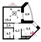 Одинцово, 1-но комнатная квартира, ул. Маршала Бирюзова д.2А, 11499000 руб.