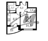 Электросталь, 1-но комнатная квартира, ул. Ялагина д.25-26, 2289750 руб.