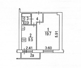 Москва, 1-но комнатная квартира, Досфлота проезд д.8 к2, 5650000 руб.