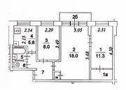 Москва, 3-х комнатная квартира, ул. Новосибирская д.9 к2, 7200000 руб.