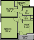 Пушкино, 2-х комнатная квартира, Степана Разина д.2 к1, 3199000 руб.