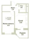 Раменское, 1-но комнатная квартира, Крымская д.4, 3100000 руб.