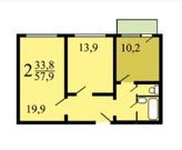 Москва, 2-х комнатная квартира, ул. Чертановская д.9к4, 19900000 руб.