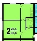 Москва, 2-х комнатная квартира, Балаклавский пр-кт. д.32 к1, 5490000 руб.