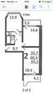 Московский, 2-х комнатная квартира, ул. Георгиевская д.11, 7150000 руб.