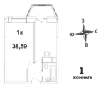 Апрелевка, 1-но комнатная квартира, ул. Ясная д.4 к6, 2800000 руб.