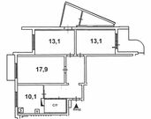 Москва, 3-х комнатная квартира, Яна Райниса б-р. д.47 к1, 11400000 руб.