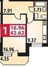 Подольск, 1-но комнатная квартира, ул. Ульяновых д.31, 2920000 руб.