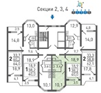 Железнодорожный, 1-но комнатная квартира, улица Поликахина д.дом 3, 3149420 руб.