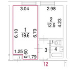 Москва, 1-но комнатная квартира, ул. Антонова-Овсеенко д.4, 7762000 руб.