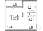 Красногорск, 1-но комнатная квартира, ул. Спасская д.1 к2, 7900000 руб.