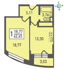 Долгопрудный, 1-но комнатная квартира, Новый бульвар д.дом 4, 5068060 руб.