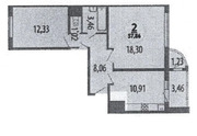 Видное, 2-х комнатная квартира, Березовая д.12, 10300000 руб.