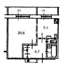 Москва, 1-но комнатная квартира, ул. Клязьминская д.17, 5350000 руб.