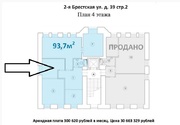 Вашему вниманию предлагаю офисное помещение площадью 93.7 кв. м., 30663329 руб.