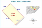 Участок 12,4 соток для ИЖС рядом с Истринским вдхр. 48 км от МКАД, 1500000 руб.