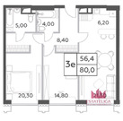 Москва, 2-х комнатная квартира, проспект Генерала Дорохова д.вл1к2, 48900000 руб.
