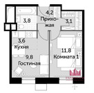 Москва, 1-но комнатная квартира, Волоколамское ш. д.71/22к3, 14000000 руб.