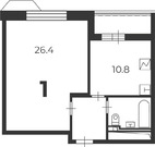 Москва, 1-но комнатная квартира, ул. Чоботовская д.2А, 15147000 руб.