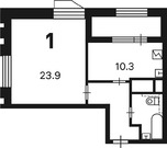 Москва, 1-но комнатная квартира, улица Светланова д.11к1, 20652240 руб.