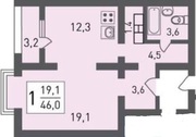 Железнодорожный, 1-но комнатная квартира, Проспект Героев д.2, 4300000 руб.