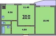 Зеленоград, 2-х комнатная квартира, ул. Логвиненко д.6 к15, 6200000 руб.