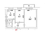 Москва, 2-х комнатная квартира, ул. Кондратюка д.дом 2, 14996000 руб.